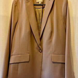 Talbots Caramel Wool Tailored Blazer with Notched Lapels NWOT